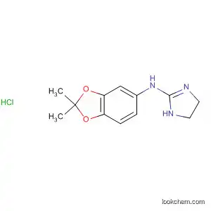 Molecular Structure of 88145-31-7 (1H-Imidazol-2-amine,
N-(2,2-dimethyl-1,3-benzodioxol-5-yl)-4,5-dihydro-, monohydrochloride)