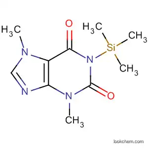 Molecular Structure of 88145-86-2 (1H-Purine-2,6-dione, 3,7-dihydro-3,7-dimethyl-1-(trimethylsilyl)-)