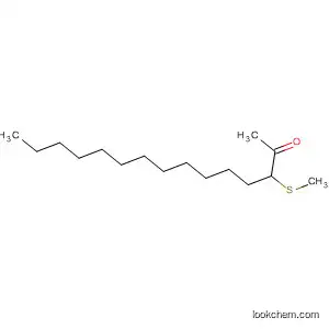 Molecular Structure of 88146-55-8 (2-Pentadecanone, 3-(methylthio)-)