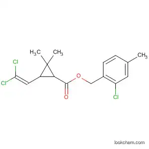 Molecular Structure of 88146-97-8 (Cyclopropanecarboxylic acid, 3-(2,2-dichloroethenyl)-2,2-dimethyl-,
(2-chloro-4-methylphenyl)methyl ester)