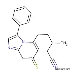 Molecular Structure of 88172-40-1 (Benzimidazo[1,2-a]quinoline-6-carbonitrile,
5,7-dihydro-7-methyl-5-thioxo-)