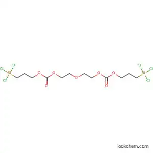 Molecular Structure of 88184-19-4 (5,7,10,13-Tetraoxa-1-silatetradecan-14-oic acid, 1,1,1-trichloro-6-oxo-,
3-(trichlorosilyl)propyl ester)