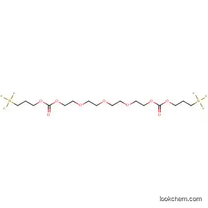 Molecular Structure of 88184-25-2 (5,7,10,13,16,19-Hexaoxa-1-silaeicosan-20-oic acid,
1,1,1-trifluoro-6-oxo-, 3-(trifluorosilyl)propyl ester)