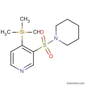 Molecular Structure of 88184-88-7 (Piperidine, 1-[[4-(trimethylsilyl)-3-pyridinyl]sulfonyl]-)