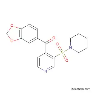 Molecular Structure of 88184-97-8 (Piperidine, 1-[[4-(1,3-benzodioxol-5-ylcarbonyl)-3-pyridinyl]sulfonyl]-)