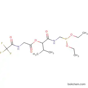 Molecular Structure of 88185-33-5 (Glycine, N-(trifluoroacetyl)-,
1-[[[(diethoxyphosphinyl)methyl]amino]carbonyl]-2-methylpropyl ester)