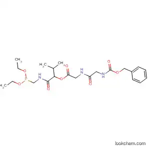Molecular Structure of 88185-36-8 (Glycine, N-[N-[(phenylmethoxy)carbonyl]glycyl]-,
1-[[[(diethoxyphosphinyl)methyl]amino]carbonyl]-2-methylpropyl ester)