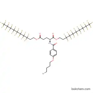Molecular Structure of 88185-44-8 (L-Glutamic acid, N-[4-(4-bromobutoxy)benzoyl]-,
bis(3,3,4,4,5,5,6,6,7,7,8,8,9,9,10,10,10-heptadecafluorodecyl) ester)