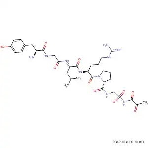 Molecular Structure of 88185-48-2 (Glycinamide,
N-(1,2-dioxopropyl)-L-tyrosylglycyl-L-leucyl-L-arginyl-L-prolyl-)