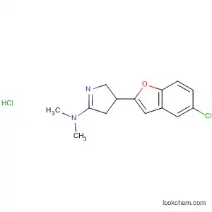 Molecular Structure of 88234-65-5 (2H-Pyrrol-5-amine,
3-(5-chloro-2-benzofuranyl)-3,4-dihydro-N,N-dimethyl-,
monohydrochloride)