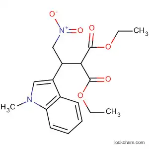 Molecular Structure of 88234-84-8 (Propanedioic acid, [1-(1-methyl-1H-indol-3-yl)-2-nitroethyl]-, diethyl
ester)