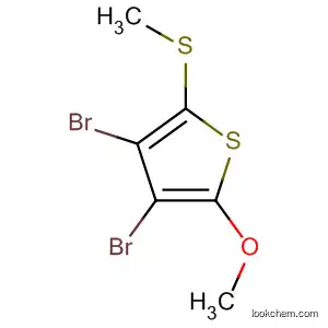 Molecular Structure of 88234-95-1 (Thiophene, 3,4-dibromo-2-methoxy-5-(methylthio)-)