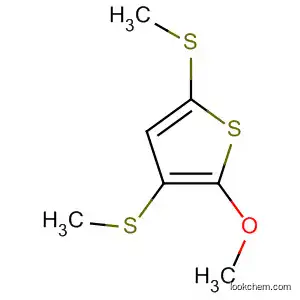 Molecular Structure of 88235-00-1 (Thiophene, 2-methoxy-3,5-bis(methylthio)-)