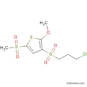 Molecular Structure of 88235-03-4 (Thiophene, 3-[(3-chloropropyl)sulfonyl]-2-methoxy-5-(methylsulfonyl)-)