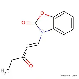 Molecular Structure of 88235-11-4 (2(3H)-Benzoxazolone, 3-(3-oxo-1-pentenyl)-)