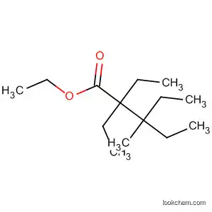 Molecular Structure of 88246-57-5 (Pentanoic acid, 2,2,3-triethyl-3-methyl-, ethyl ester)