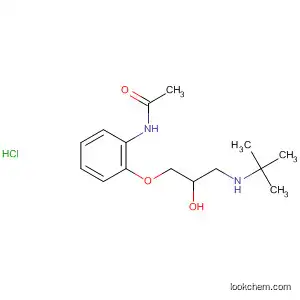 Molecular Structure of 88250-03-7 (Acetamide,
N-[2-[3-[(1,1-dimethylethyl)amino]-2-hydroxypropoxy]phenyl]-,
monohydrochloride)