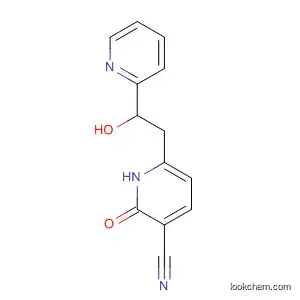 Molecular Structure of 88251-88-1 (3-Pyridinecarbonitrile,
1,2-dihydro-6-[2-hydroxy-2-(2-pyridinyl)ethyl]-2-oxo-)