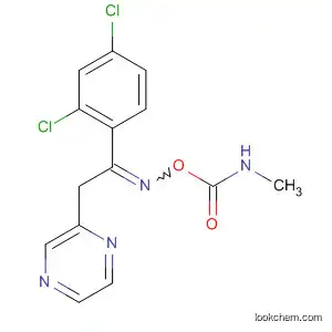 Molecular Structure of 88283-14-1 (Ethanone, 1-(2,4-dichlorophenyl)-2-pyrazinyl-,
O-[(methylamino)carbonyl]oxime)