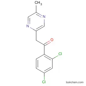 Molecular Structure of 88283-38-9 (Ethanone, 1-(2,4-dichlorophenyl)-2-(5-methylpyrazinyl)-)