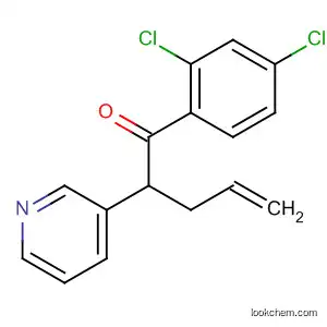 Molecular Structure of 88283-39-0 (4-Penten-1-one, 1-(2,4-dichlorophenyl)-2-(3-pyridinyl)-)