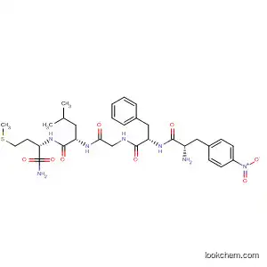 Molecular Structure of 88319-63-5 (L-Methioninamide, 4-nitro-L-phenylalanyl-L-phenylalanylglycyl-L-leucyl-)