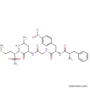 Molecular Structure of 88319-64-6 (L-Methioninamide, L-phenylalanyl-4-nitro-L-phenylalanylglycyl-L-leucyl-)