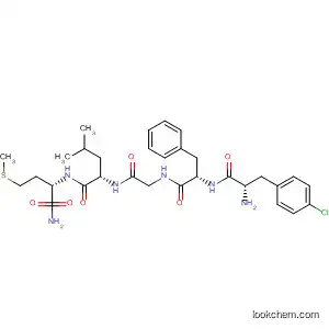 Molecular Structure of 88319-72-6 (L-Methioninamide, 4-chloro-L-phenylalanyl-L-phenylalanylglycyl-L-leucyl-)