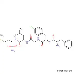 Molecular Structure of 88319-73-7 (L-Methioninamide, L-phenylalanyl-4-chloro-L-phenylalanylglycyl-L-leucyl-)