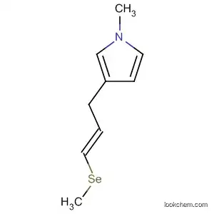 Molecular Structure of 88320-25-6 (1H-Pyrrole, 1-methyl-3-[3-(methylseleno)-2-propenyl]-, (E)-)