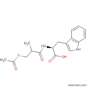 Molecular Structure of 88320-90-5 (L-Tryptophan, N-[3-(acetylthio)-2-methyl-1-oxopropyl]-)
