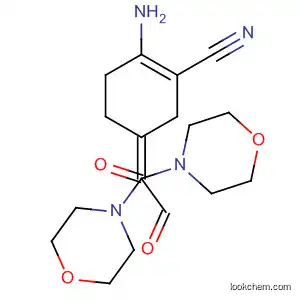 Molecular Structure of 88321-36-2 (Morpholine,
4,4'-[(4-amino-3-cyano-3-cyclohexen-1-ylidene)dicarbonyl]bis-)