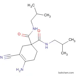Molecular Structure of 88321-41-9 (3-Cyclohexene-1,1-dicarboxamide,
4-amino-3-cyano-N,N'-bis(2-methylpropyl)-)