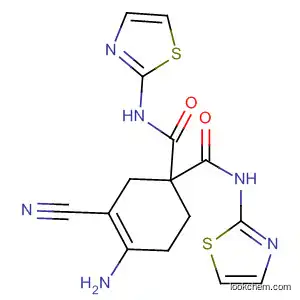 Molecular Structure of 88321-45-3 (3-Cyclohexene-1,1-dicarboxamide,
4-amino-3-cyano-N,N'-bis(2-thiazolyl)-)