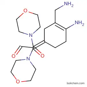 Molecular Structure of 88321-48-6 (Morpholine,
4,4'-[[4-amino-3-(aminomethyl)-3-cyclohexen-1-ylidene]dicarbonyl]bis-)