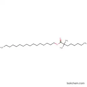 Molecular Structure of 88338-00-5 (Octanoic acid, dimethyl-, hexadecyl ester)