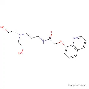 Molecular Structure of 88350-39-4 (Acetamide, N-[3-[bis(2-hydroxyethyl)amino]propyl]-2-(8-quinolinyloxy)-)