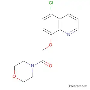 Molecular Structure of 88350-47-4 (Morpholine, 4-[[(5-chloro-8-quinolinyl)oxy]acetyl]-)