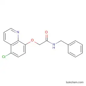 Molecular Structure of 88350-51-0 (Acetamide, 2-[(5-chloro-8-quinolinyl)oxy]-N-(phenylmethyl)-)