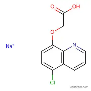 Molecular Structure of 88350-56-5 (Acetic acid, [(5-chloro-8-quinolinyl)oxy]-, sodium salt)