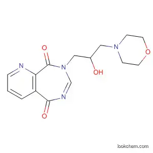 Molecular Structure of 88350-69-0 (5H-Pyrido[2,3-e][1,3]diazepine-5,9(8H)-dione,
8-[2-hydroxy-3-(4-morpholinyl)propyl]-)