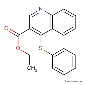 Molecular Structure of 88350-87-2 (3-Quinolinecarboxylic acid, 4-(phenylthio)-, ethyl ester)