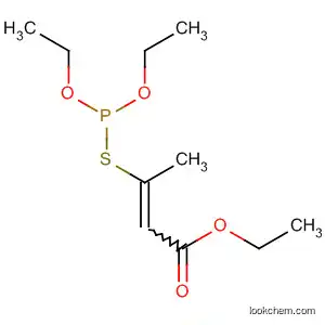 Molecular Structure of 88351-03-5 (2-Butenoic acid, 3-[(diethoxyphosphinyl)thio]-, ethyl ester)