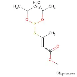 Molecular Structure of 88351-05-7 (2-Butenoic acid, 3-[[bis(1-methylethoxy)phosphinyl]thio]-, ethyl ester)