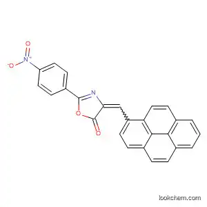 Molecular Structure of 88351-54-6 (5(4H)-Oxazolone, 2-(4-nitrophenyl)-4-(1-pyrenylmethylene)-)