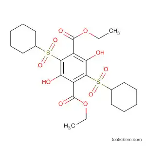 Molecular Structure of 88389-14-4 (1,4-Benzenedicarboxylic acid,
2,5-bis(cyclohexylsulfonyl)-3,6-dihydroxy-, diethyl ester)