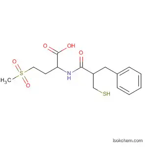 Molecular Structure of 88389-33-7 (Butanoic acid,
2-[[2-(mercaptomethyl)-1-oxo-3-phenylpropyl]amino]-4-(methylsulfonyl)-)