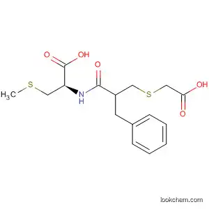 Molecular Structure of 88389-39-3 (L-Cysteine,
N-[2-[[(carboxymethyl)thio]methyl]-1-oxo-3-phenylpropyl]-S-methyl-)
