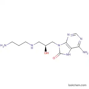 Molecular Structure of 88391-88-2 (8H-Purin-8-one,
6-amino-9-[3-[(3-aminopropyl)amino]-2-hydroxypropyl]-7,9-dihydro-,
(S)-)