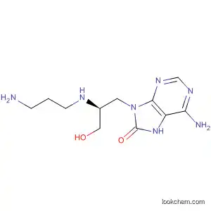 Molecular Structure of 88391-89-3 (8H-Purin-8-one,
6-amino-9-[2-[(3-aminopropyl)amino]-3-hydroxypropyl]-7,9-dihydro-,
(S)-)